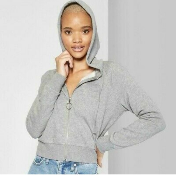 ⏰Wild Fable Crop Zip Up Hoodie